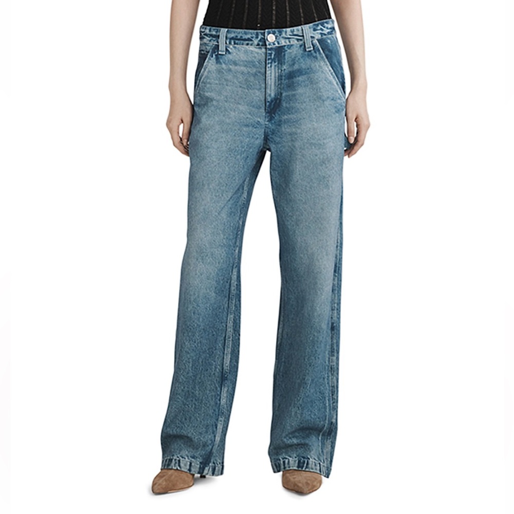 rag & bone Blue Flare & Wide Leg Jeans